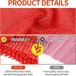 Esponja de red africana con logotipo personalizado para exfoliación, red de baño africana, esponja de baño africana, paño exfoliante para una piel más suave - Product Image 4