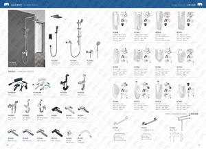 Mitigeur de douche mural thermostatique en laiton et acier inoxydable avec fonction pluie pour salle de bain - Product Image 4