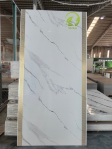 China 1220*2440mm*3mm Hot Sale Interior Decoration Artificial UV Marble Wall Panel Board High Glossy <strong>PVC</strong> <strong>Plastic</strong> <strong>Sheet</strong> for House - Product Image 3