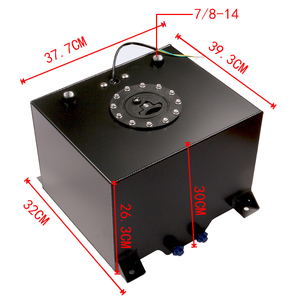 OC-1018-30 알루미늄 보조 연료 탱크 30L 미러 폴리싱 내부 폼 센서 포함 블랙 실버 - Product Image 2