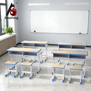 Meubles de garderie les plus populaires, ensembles scolaires, chaise et bureau pour enfants réglables - Product Image 1