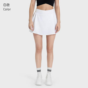 Rok Lipit Wanita OEM Dengan Kantong Samping 2 in 1 Rok Olahraga Anti Silau untuk Golf dan Tenis, Rasa Sejuk, Rok Tenis Dewasa - Product Image 6