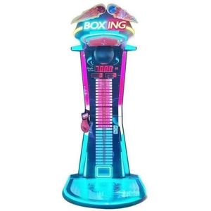 Coin Operated Smart <b>Punch</b> Challenge <b>Machine</b> With Dynamic Light Show Real Time Force Display Boxing <b>Machine</b> - Product Image 2