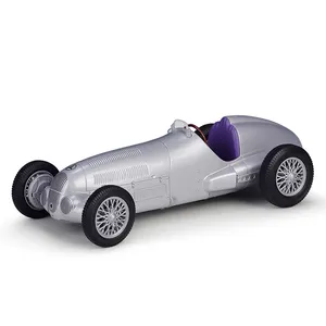 웰리 1/24 스케일 1937 W125 자동차 모델 합금 빈티지 자동차 모델 높은 시뮬레이션 자동차 모델 성인 수집품
