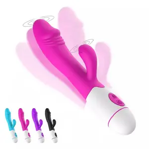 G Spot Dildo Sextoy doppio clitoride Vagina coniglio vibratore giocattoli del sesso adulto per donna