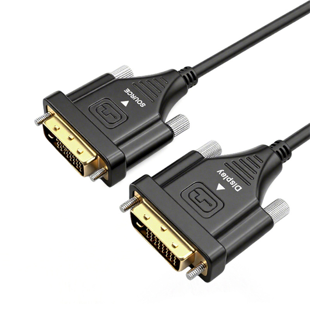 DVI to DVI 24+1 Male to Male Fiber Optical Video Transmission Cable for Computer Monitors