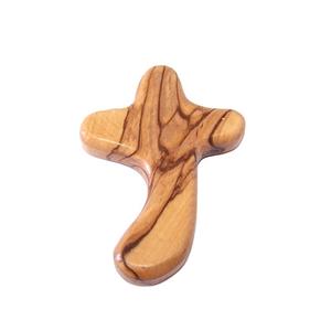 Bolsillo Religioso Pequeño Comodidad Sosteniendo Cruz de Madera de Olivo Perfectamente EN LA Palma de Su Mano - Product Image 4