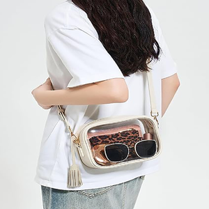 Custom Logo PVC Small Sling <strong>Purse</strong> <strong>Clear</strong> Crossbody Bag with Adjustable Shoulder Strap - Product Image 6