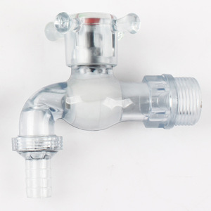 Garden Irrigation Connector Plastic Bib Cock Wall Mounted 1pc 1/2" Male Thread Plastic Water Tap