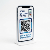 Letrero de PVC Flexible con Forma Personalizada, Letrero en Forma de L para Mostrador de Venta, Placa de Identificación para Mostrador, Escaneo de Código QR, Grosor de 2mm-5mm