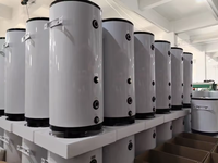 Vente en gros de chauffe-eau commercial personnalisé DHW 3KW 100L-300L monté au sol chauffe-eau solaire électrique réservoir cylindrique chauffe-eau de stockage