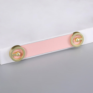 Factory Direct OEM Luxury Genuine Leather Drawer <strong>Pulls</strong> Handles Furniture Cabinet Leather Handles - Product Image 3