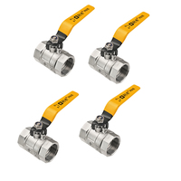 Vanne à boisseau sphérique en acier inoxydable 304, filetage femelle BSP DN15-DN50, 1,6 MPa, joint PTFE, eau, gaz, OEM