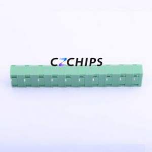 KF237-10.16-10P Spring Terminal Block Through hole Component (THT),P=10.16mm Connector 1x10P 10.16mm Green 10P - Product Image 2