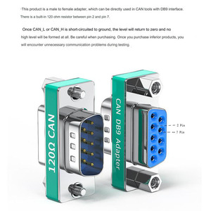 ปลั๊กตัวต้านทานปลายทาง 120 โอห์ม สำหรับ CAN Bus รุ่น KAICAP DB9 แบบตัวผู้/ตัวเมีย - Product Image 2