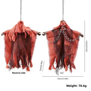 <span class=keywords><strong>Halloween</strong></span> suspendu fantôme brillant crâne ornement terrifiant rire chaîne de fer décoration <span class=keywords><strong>pour</strong></span> la fête prix usine nouveauté - Product Image 6