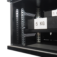 Armoire serveur murale en gros, mini-rack réseau, armoire de données murale avec porte vitrée verrouillable, OEM ODM, taille personnalisée