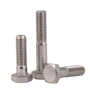 High tensile electrical Stainless Steel 304 316 DIN931 hex cup head machine bolt and nut