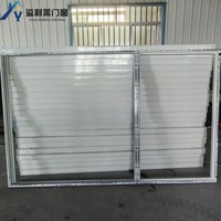 Ventana Corredera Horizontal Moderna de Doble Vidrio Templado con Sistema Manual de Empuje, Aislamiento Térmico para Dormitorio o Sótano