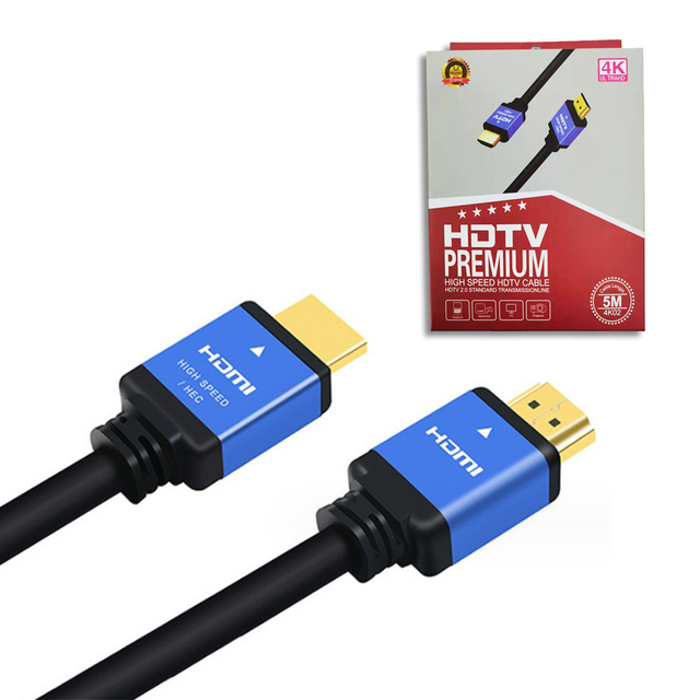 4K 60Hz HDMI 2.0 High Speed Braided HDMI Cable 28AWG HDR 18Gbps Gold Plated Cord for TV PC Monitor Projector OEM Supported