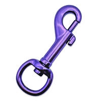 Mousqueton pivotant coloré en alliage de zinc, fermoir à gâchette métallique, crochet pour chien, pour sangle de sac à main, laisse pour animal, accessoires de quincaillerie pour sac et lanière