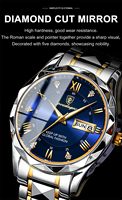 Nouvelle Montre Homme de Luxe 615, Montre-Bracelet pour Homme de Marque Supérieure, Étanche, Lumineuse, Quartz, Date et Jour, pour Affaires