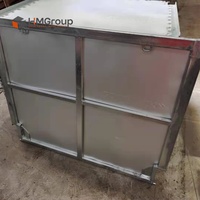 Caisses à palettes en acier pliables compactes et pratiques pour le transport et le stockage