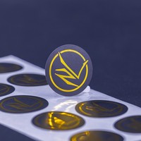 Étiquette autocollante luxueuse en feuille d'or métallique brillante pour les faveurs de mariage, les logos d'entreprise, l'emballage de produits, élégante, estampée à chaud