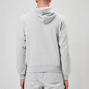 Sweat à capuche de base en coton éponge française de haute qualité décontracté avec logo personnalisé chiné avec cordon de serrage pour hommes - Product Image 3