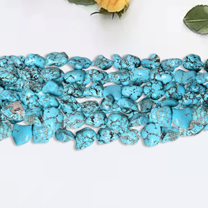 Good Quality Natural Blue <strong>Turquoise</strong> Rough Stone Beautiful DIY Loose Gemstone for New Year <strong>Jewelry</strong> Wholesale - Product Image 2