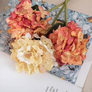 D316 luxe grande tête unique fleurs artificielles hortensia corolla hortensia têtes de fleurs bricolage maison mariage jardin décoration - Product Image 6