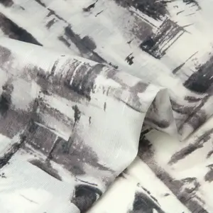 Wholesale Digital Print Silk Linen Fabric