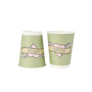 Gobelet en papier à double paroi biodégradable en PE, personnalisé et écologique, vente en gros - Product Image 1