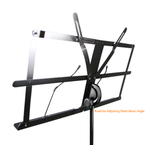 ขาตั้งโน้ตเพลงแบบพับได้ รุ่น K-106-3B สีดำ ปรับระดับได้ แข็งแรง ทนทาน - Product Image 3