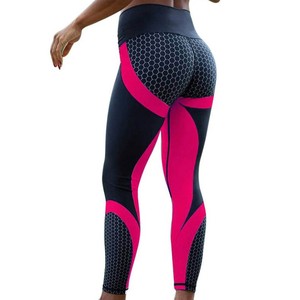 <span class=keywords><strong>Nid</strong></span> <span class=keywords><strong>d</strong></span>'<span class=keywords><strong>abeille</strong></span> numérique imprimé Yoga vêtements hanche levage taille haute <span class=keywords><strong>sport</strong></span> et loisirs pantalon séchage rapide Yoga pantalon Leggings - Product Image 2