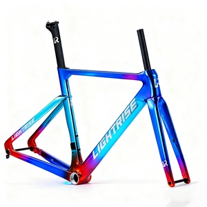 Racing Carbon đường xe đạp khung <span class=keywords><strong>Aero</strong></span> thiết kế T47 Glossy kết thúc Trọng lượng nhẹ ẩn ĐĨA PHANH phẳng gắn cáp nội bộ tùy chỉnh sơn - Product Image 2