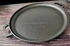 Molde para <span class=keywords><strong>Pizza</strong></span> de Hierro Fundido de 16 Pulgadas, Apto para Horno - Product Image 5