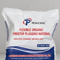 Matériau de calfeutrage ignifuge organique flexible, mastic ignifuge pour ouvertures de services de bâtiment, boîte de 20 kg, 20260821