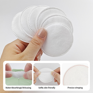 Vente en gros de <span class=keywords><strong>coton</strong></span> facial rond de qualité supérieure, 100% <span class=keywords><strong>coton</strong></span>, biodégradable, résistant et durable, paquet de 80, diamètre 5,8 cm - Product Image 3