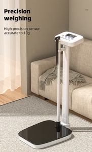 Balance médicale numérique 200 kg, mesure personnalisée du <span class=keywords><strong>corps</strong></span> et <span class=keywords><strong>de</strong></span> la taille, précision <span class=keywords><strong>de</strong></span> 10 g, pour les clubs et les hôpitaux - Product Image 6