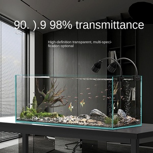 Hoogwaardig transparant glazen rechthoekig aquascaping-ecosysteem aquarium 5W milieuvriendelijk 5L kantoor woonkamer gespecialiseerd voor schildpadden en vissen - Product Image 3