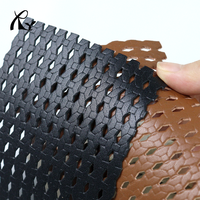Cuir PU microfibre suédé gaufré à motif tissé, épaisseur 1,3 mm, résistant à l'abrasion, pour sacs, meubles et sièges de voiture