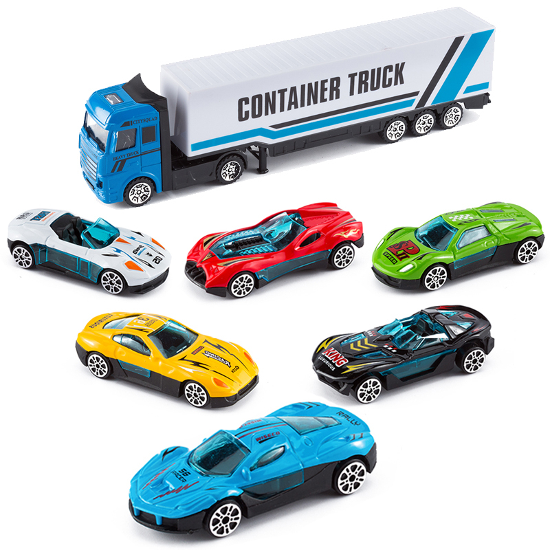 Simulation Alloy Model Metal Trailer Toy
