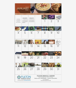 Calendriers muraux agrafés personnalisés avec logo pour la Fête Nationale 2027 – Cadeau d'entreprise en gros – 12 mois – Qualité supérieure - Product Image 3
