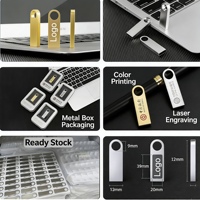 Clé USB Métallique Personnalisée pour Cadeaux d'Affaires – Clé USB 2.0 de 128 Go, 64 Go, 32 Go, 16 Go – Disque Flash, Clé USB, Clé Mémoire