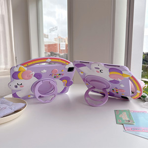 Étui de tablette en silicone <span class=keywords><strong>licorne</strong></span> 3D mignon kawaii avec cordon pour <span class=keywords><strong>iPad</strong></span> - Product Image 3
