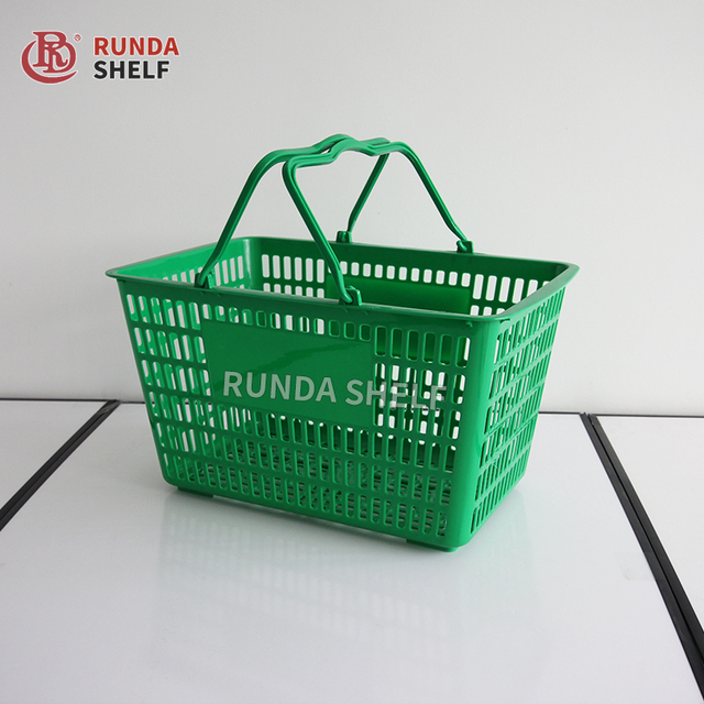 Durable PP Material Plastic Shopping Basket for Hand Shopping in Supermarkets