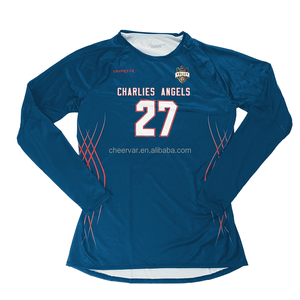 Benutzer definierte Langarm Damen Volleyball Trikots Anpassbare Volleyball Kleidung - Product Image 5