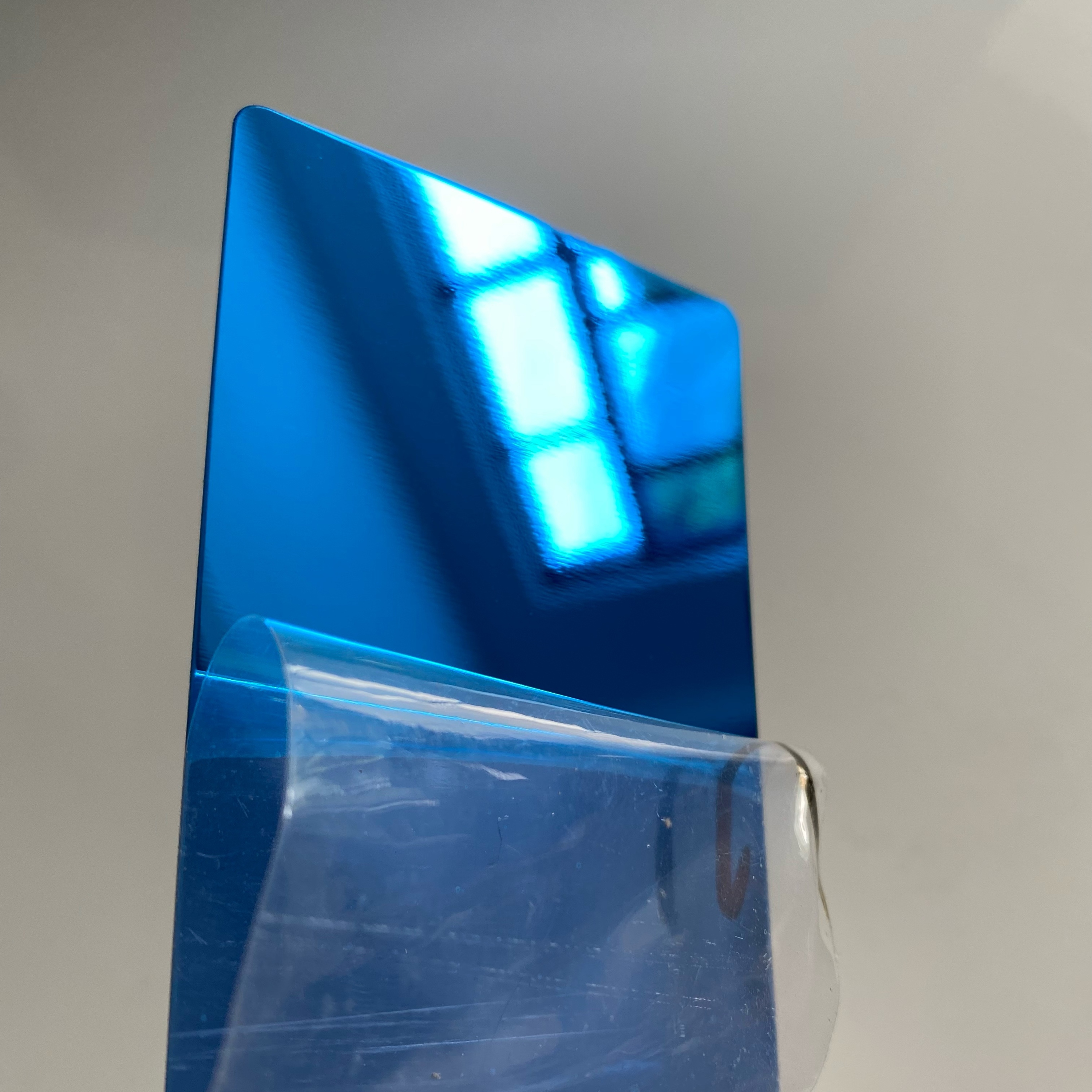 Acciaio inossidabile a specchio blu reale