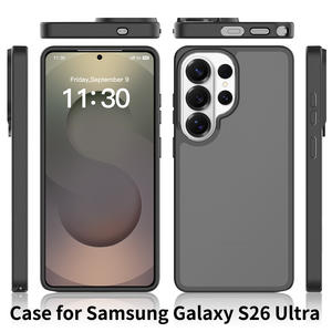 Coque de téléphone transparente givrée effet peau, étui de téléphone 2 en 1 en TPU et PC pour <span class=keywords><strong>Samsung</strong></span> S26 ultra S25 Fe S24 Plus - Product Image 6